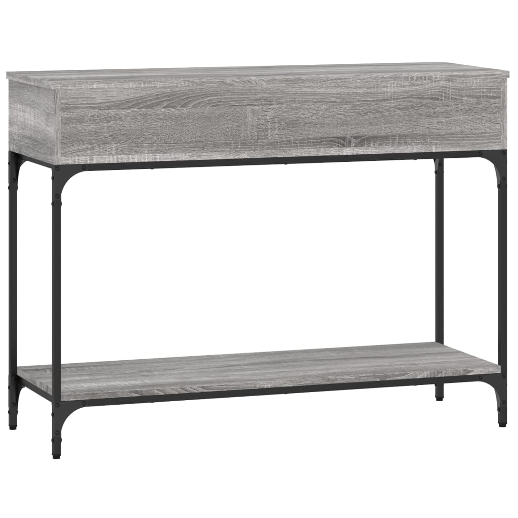 Table console sonoma gris 100x34,5x75 cm bois d'ingénierie - XIOS