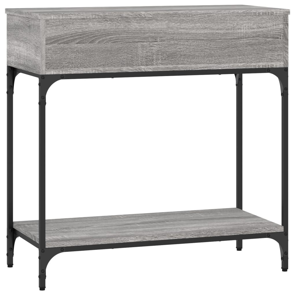 Table console sonoma gris 75x34,5x75 cm bois d'ingénierie - XIOS