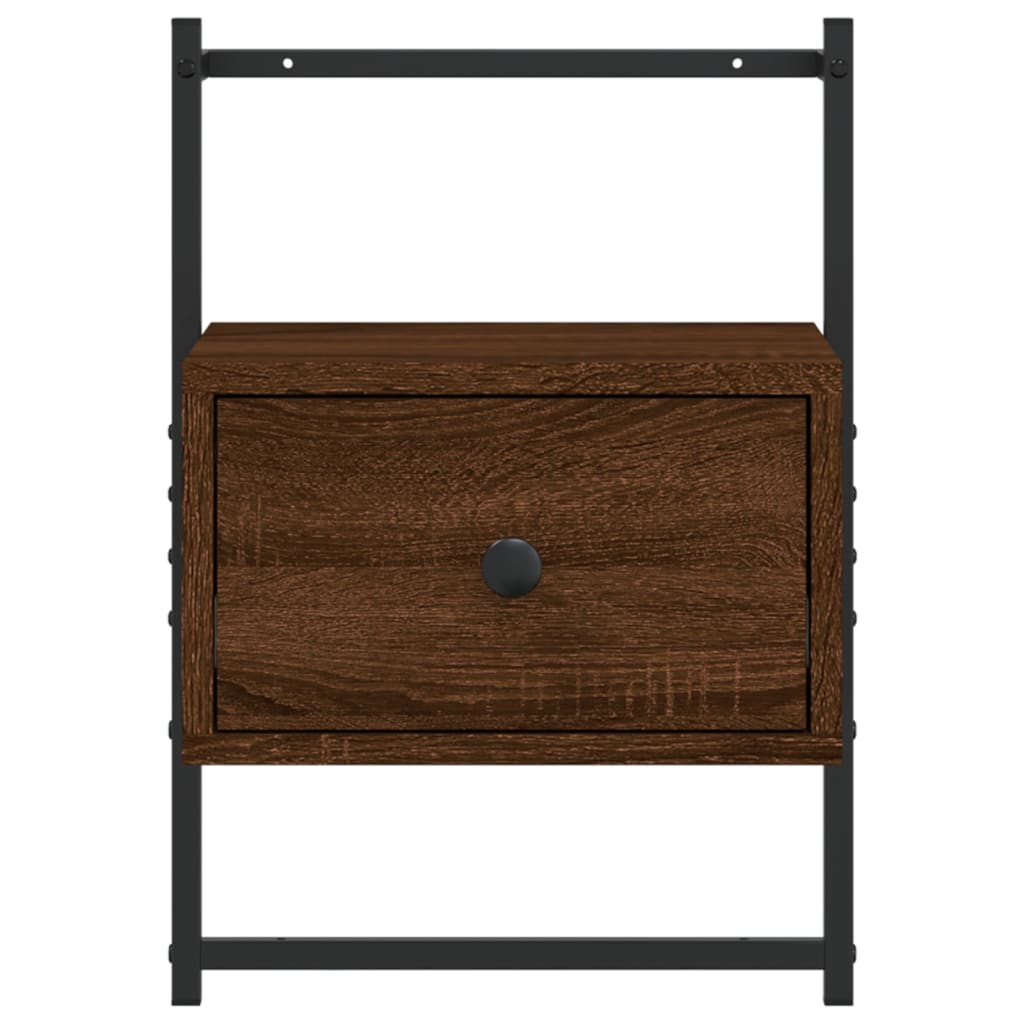 Table de chevet murale 2 pcs chêne marron 35x30x51 cm - XIOS