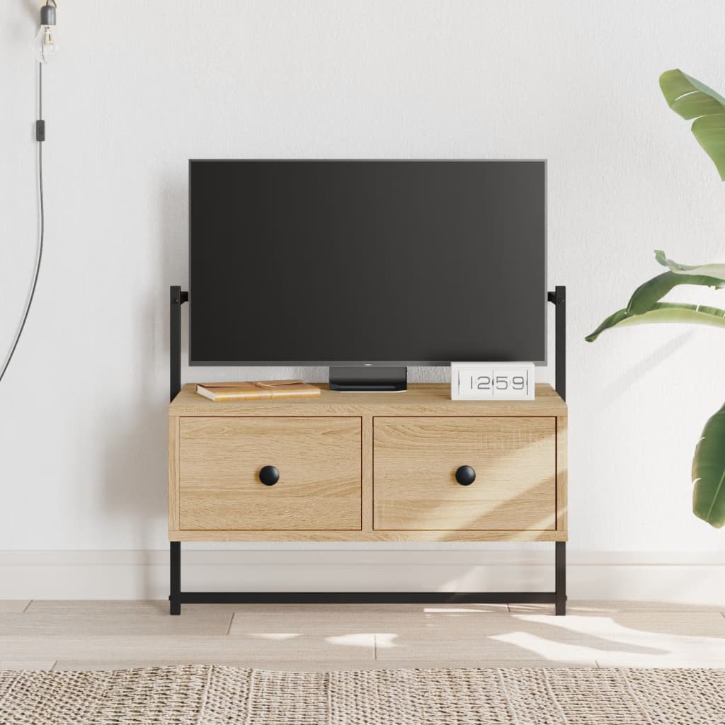 Meuble TV mural chêne sonoma 60,5x30x51 cm bois d'ingénierie - XIOS