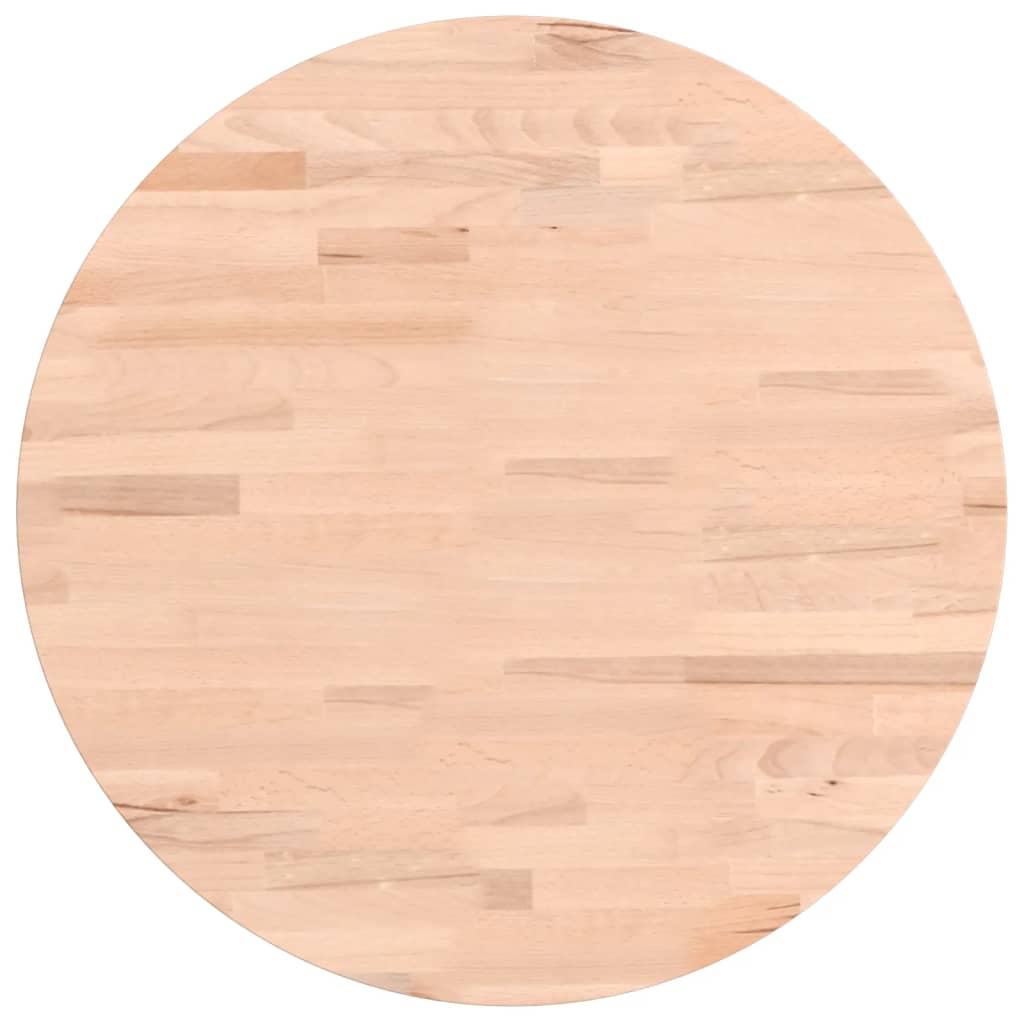 Dessus de table Ø50x1,5 cm rond bois massif de hêtre - XIOS