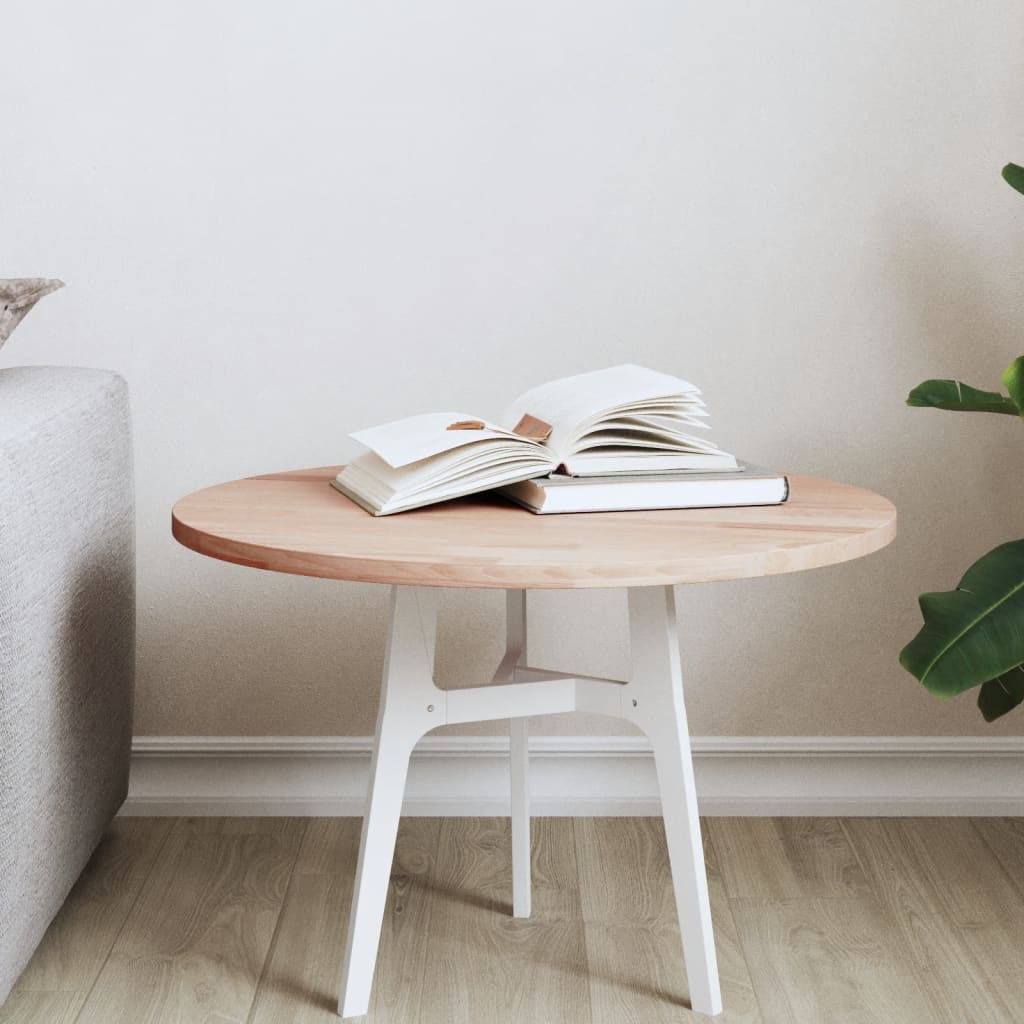 Dessus de table Ø50x1,5 cm rond bois massif de hêtre - XIOS