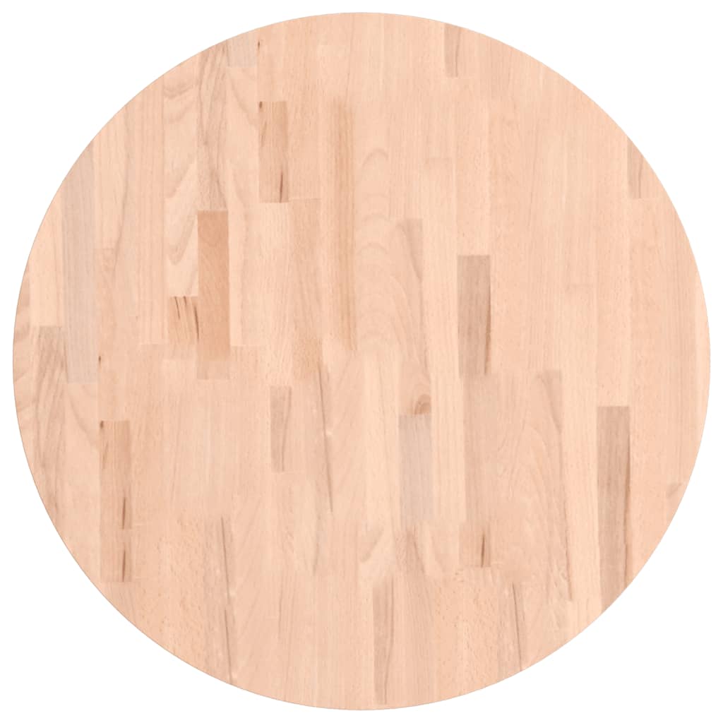 Dessus de table Ø70x1,5 cm rond bois massif de hêtre - XIOS