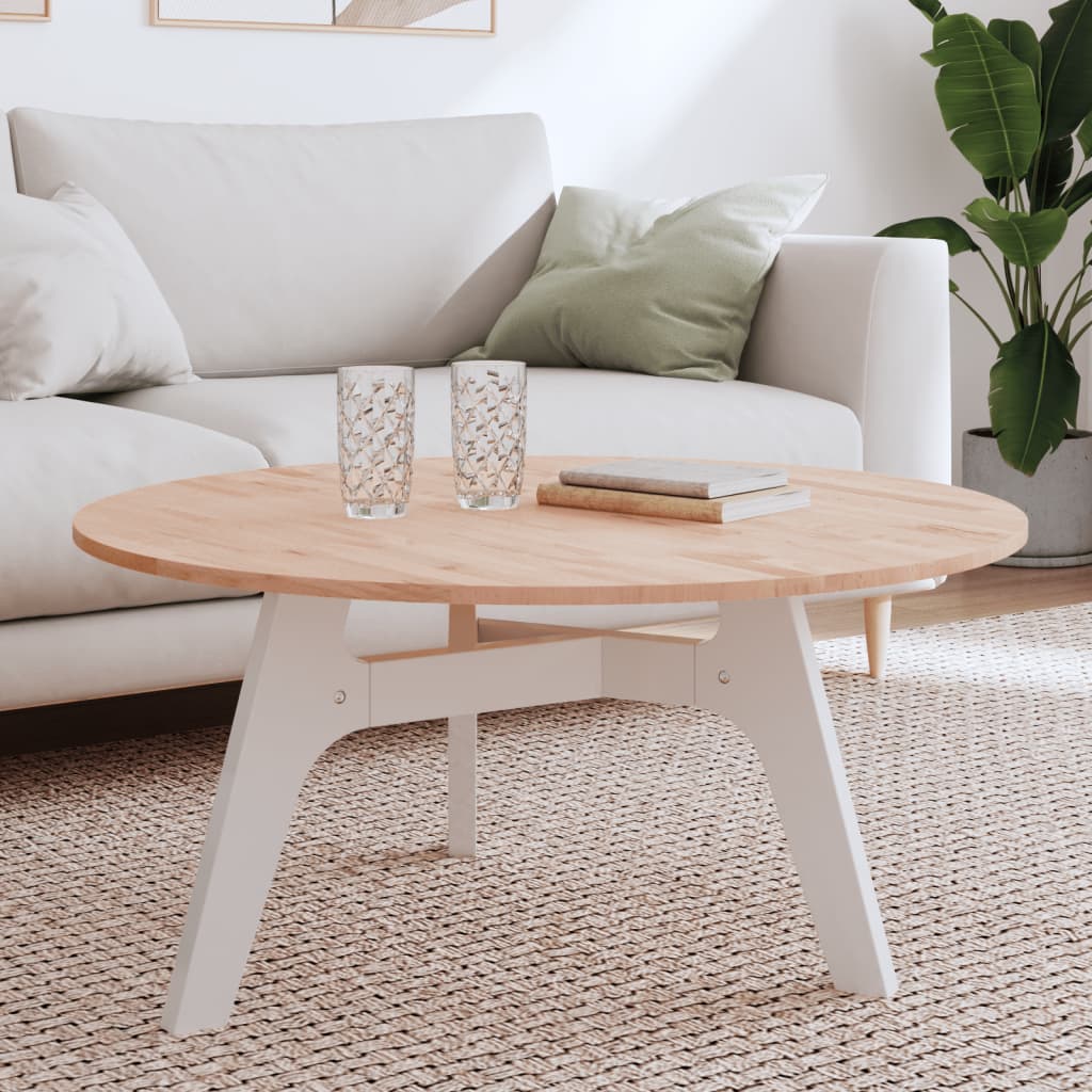 Dessus de table Ø90x1,5 cm rond bois massif de hêtre - XIOS