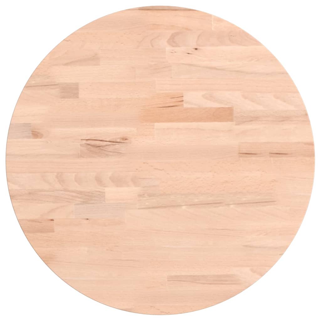 Dessus de table Ø40x2,5 cm rond bois massif de hêtre - XIOS