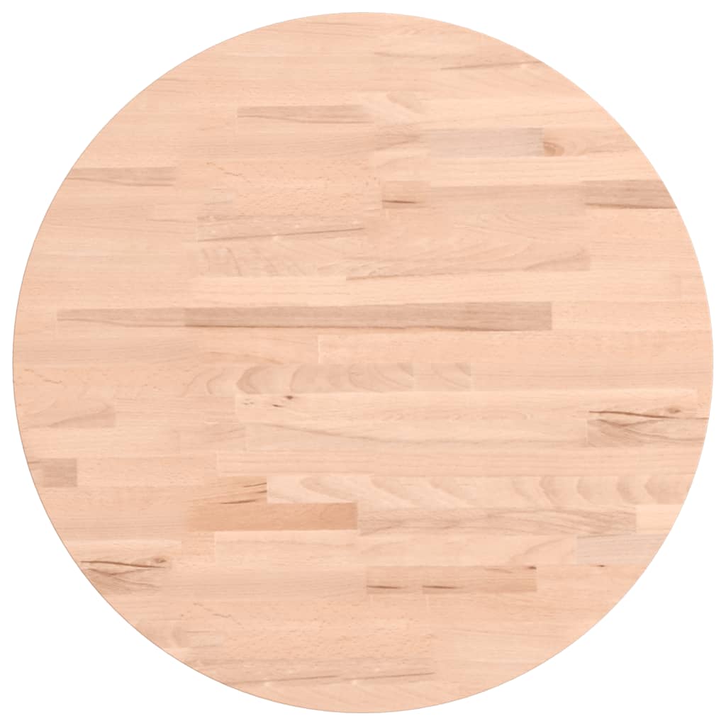 Dessus de table Ø50x2,5 cm rond bois massif de hêtre - XIOS