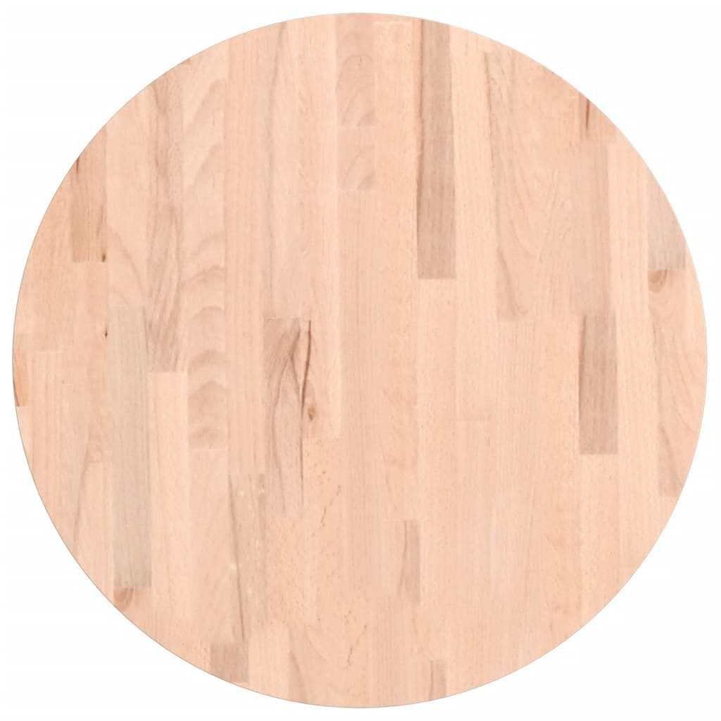 Dessus de table Ø60x2,5 cm rond bois massif de hêtre - XIOS