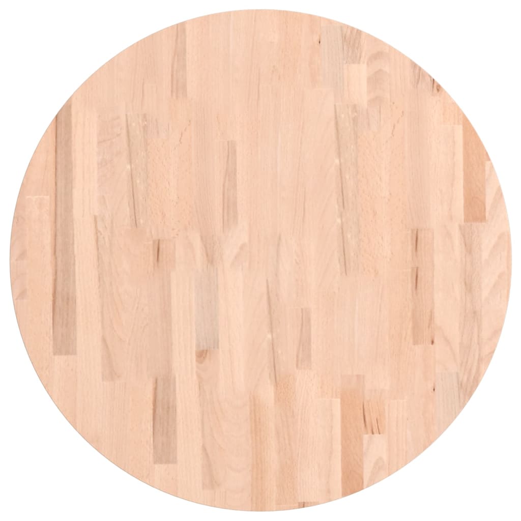 Dessus de table Ø70x2,5 cm rond bois massif de hêtre - XIOS