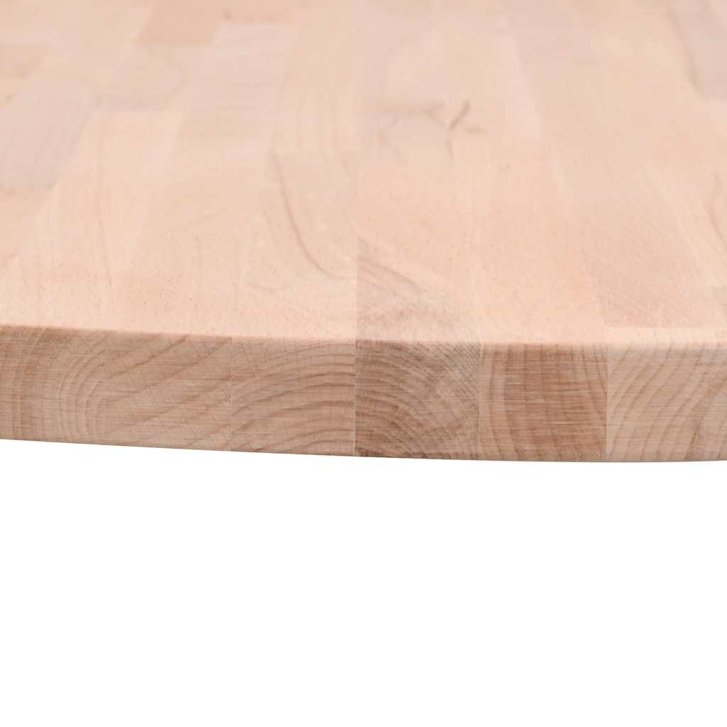 Dessus de table Ø80x2,5 cm rond bois massif de hêtre - XIOS