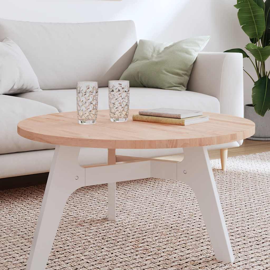 Dessus de table Ø80x2,5 cm rond bois massif de hêtre - XIOS
