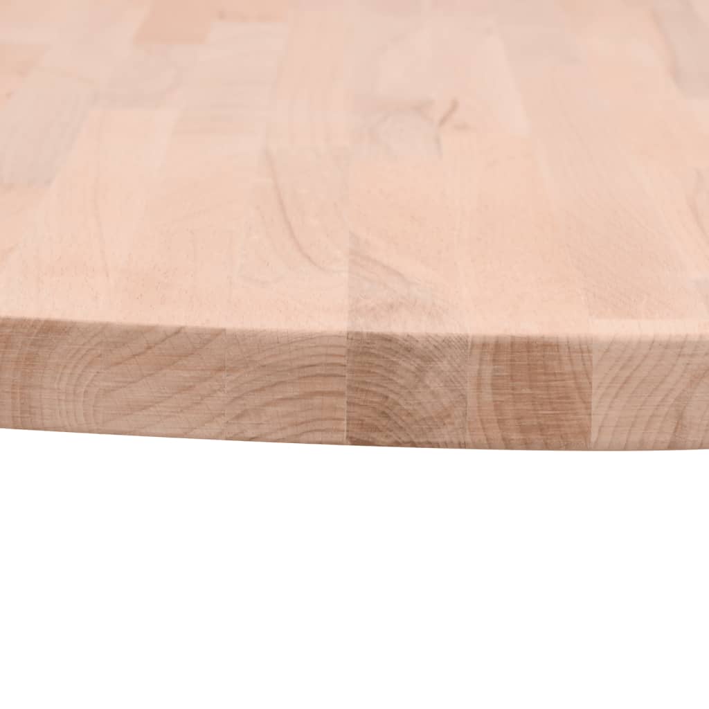 Dessus de table Ø90x2,5 cm rond bois massif de hêtre - XIOS