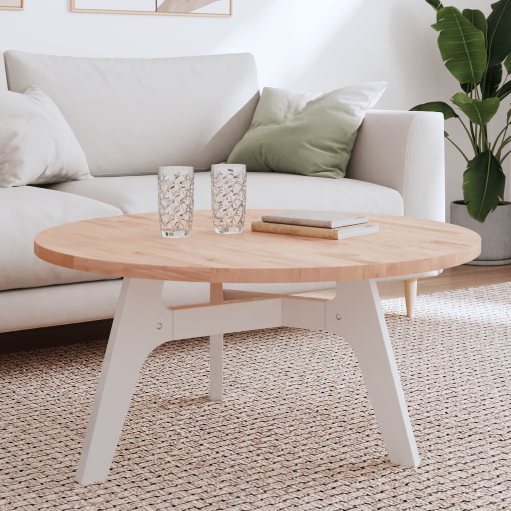 Dessus de table Ø90x2,5 cm rond bois massif de hêtre - XIOS