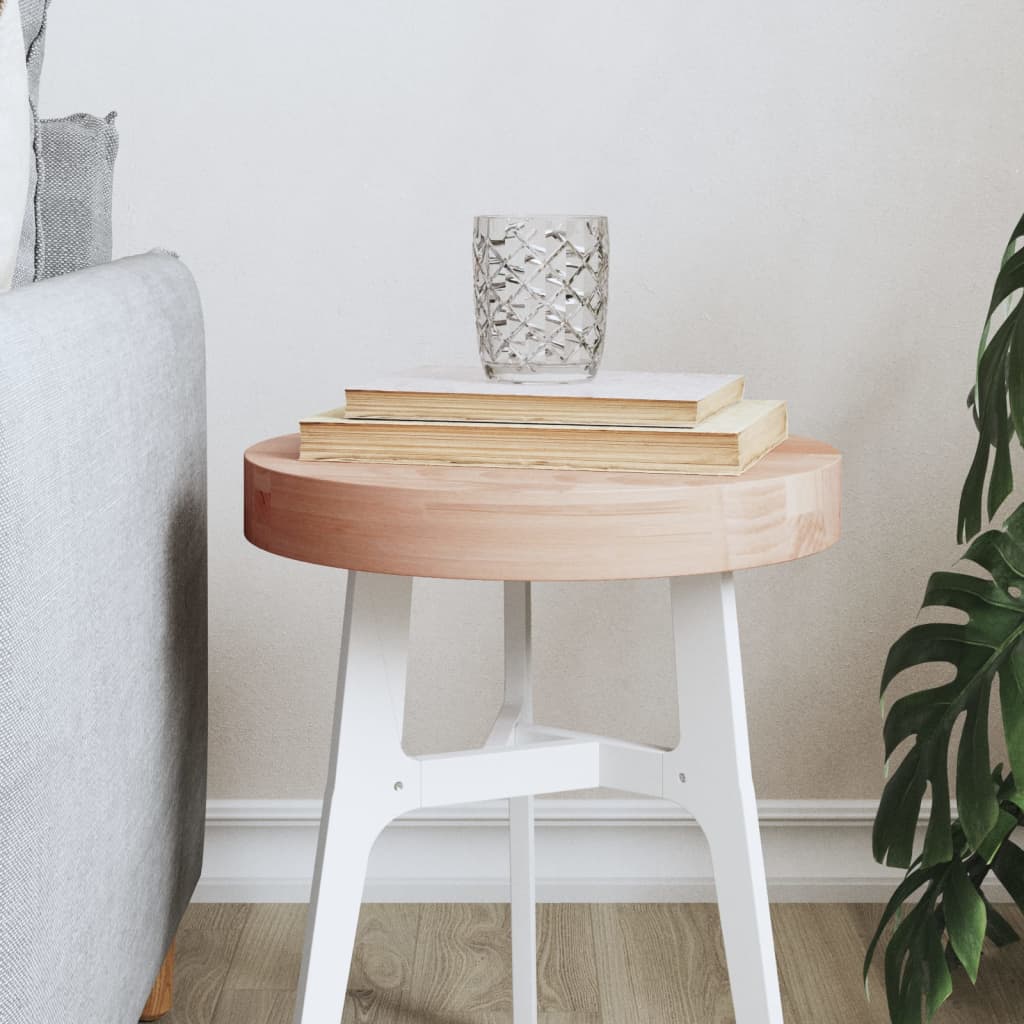 Dessus de table Ø30x4 cm rond bois massif de hêtre - XIOS