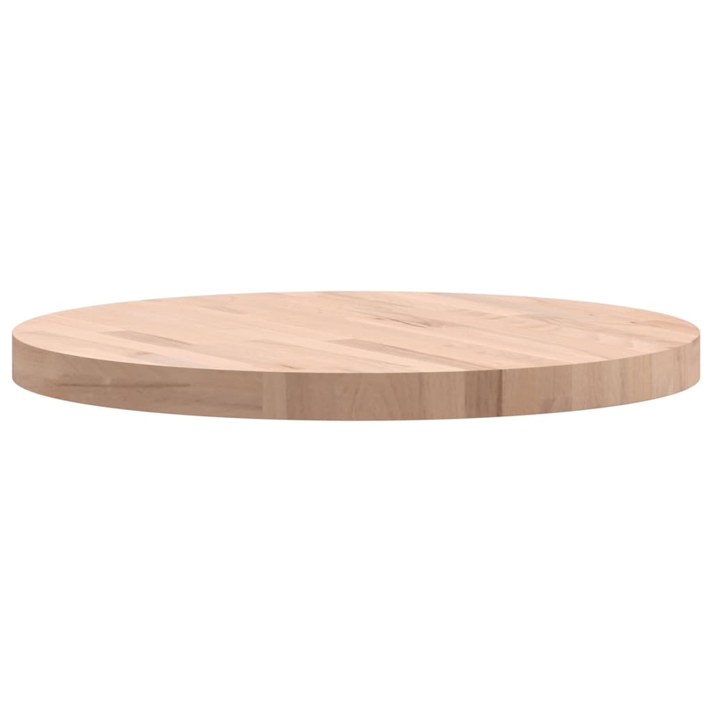 Dessus de table Ø60x4 cm rond bois massif de hêtre - XIOS