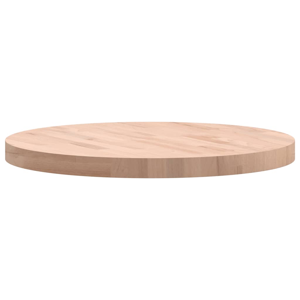Dessus de table Ø60x4 cm rond bois massif de hêtre - XIOS