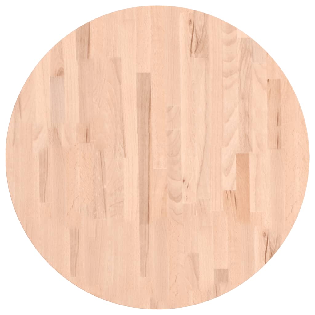 Dessus de table Ø70x4 cm rond bois massif de hêtre - XIOS
