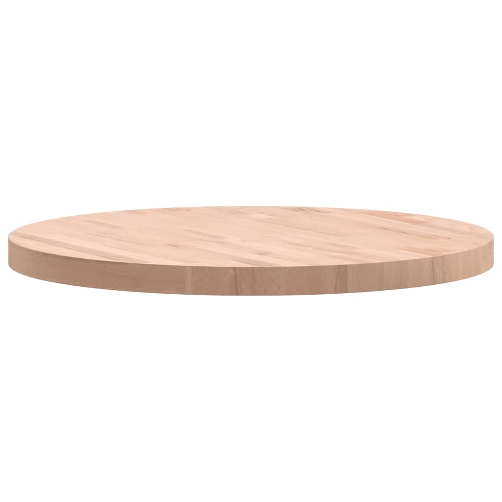 Dessus de table Ø70x4 cm rond bois massif de hêtre - XIOS