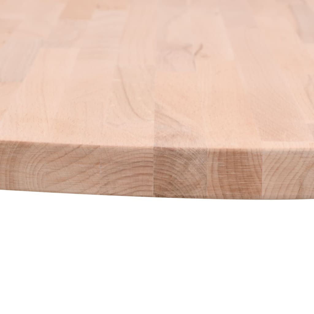 Dessus de table Ø80x4 cm rond bois massif de hêtre - XIOS