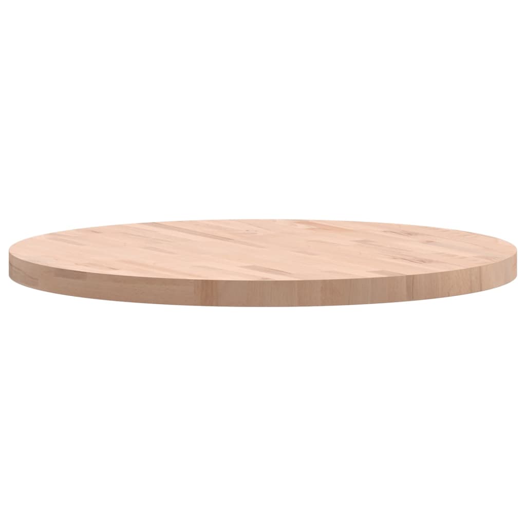 Dessus de table Ø80x4 cm rond bois massif de hêtre - XIOS