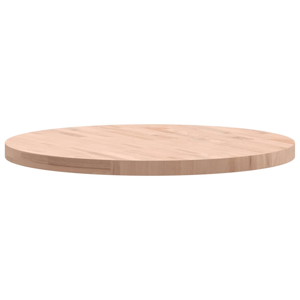 Dessus de table Ø80x4 cm rond bois massif de hêtre - XIOS
