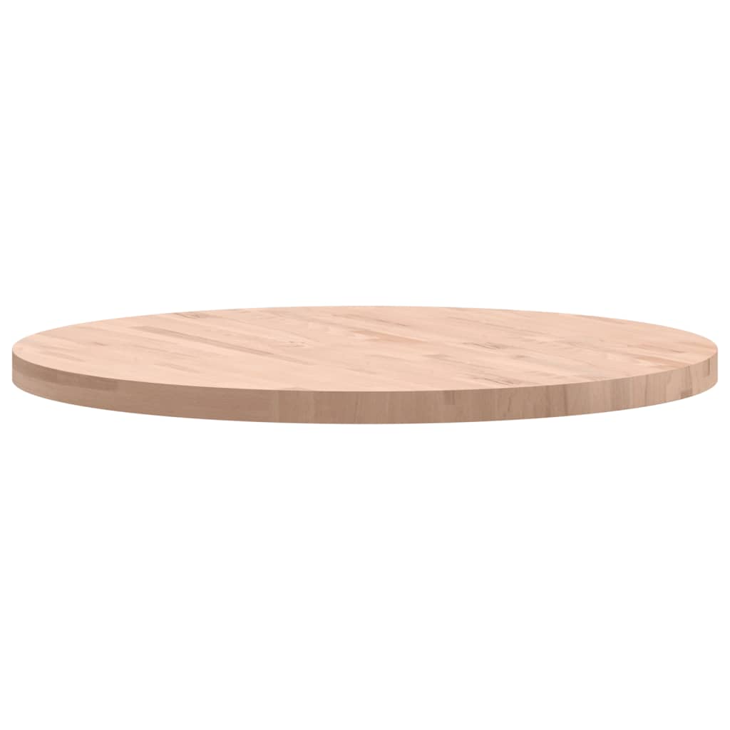 Dessus de table Ø90x4 cm rond bois massif de hêtre - XIOS