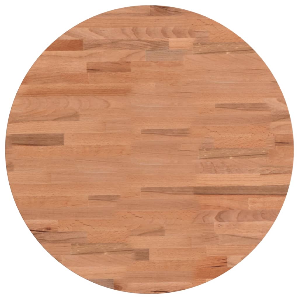 Dessus de table Ø50x1,5 cm rond bois massif de hêtre - XIOS