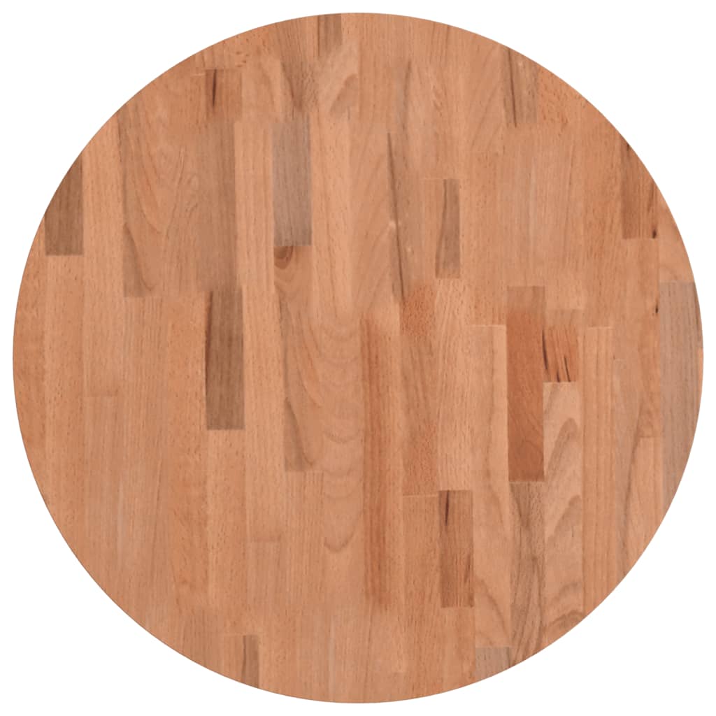 Dessus de table Ø60x1,5 cm rond bois massif de hêtre - XIOS