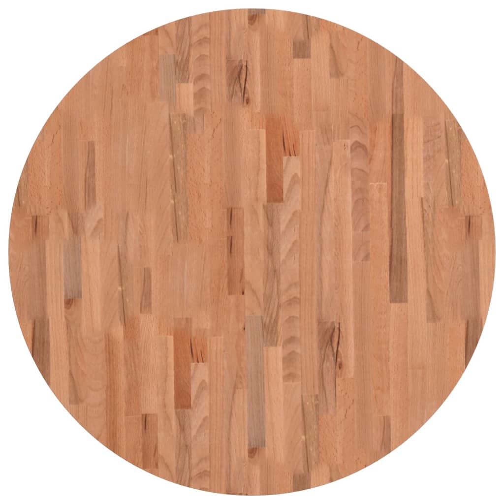 Dessus de table Ø90x1,5 cm rond bois massif de hêtre - XIOS