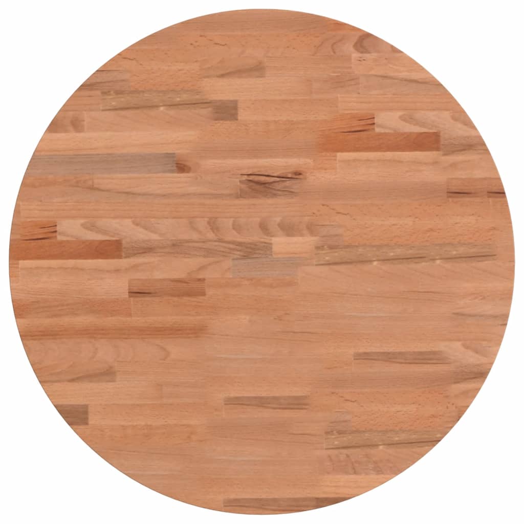 Dessus de table Ø50x2,5 cm rond bois massif de hêtre - XIOS
