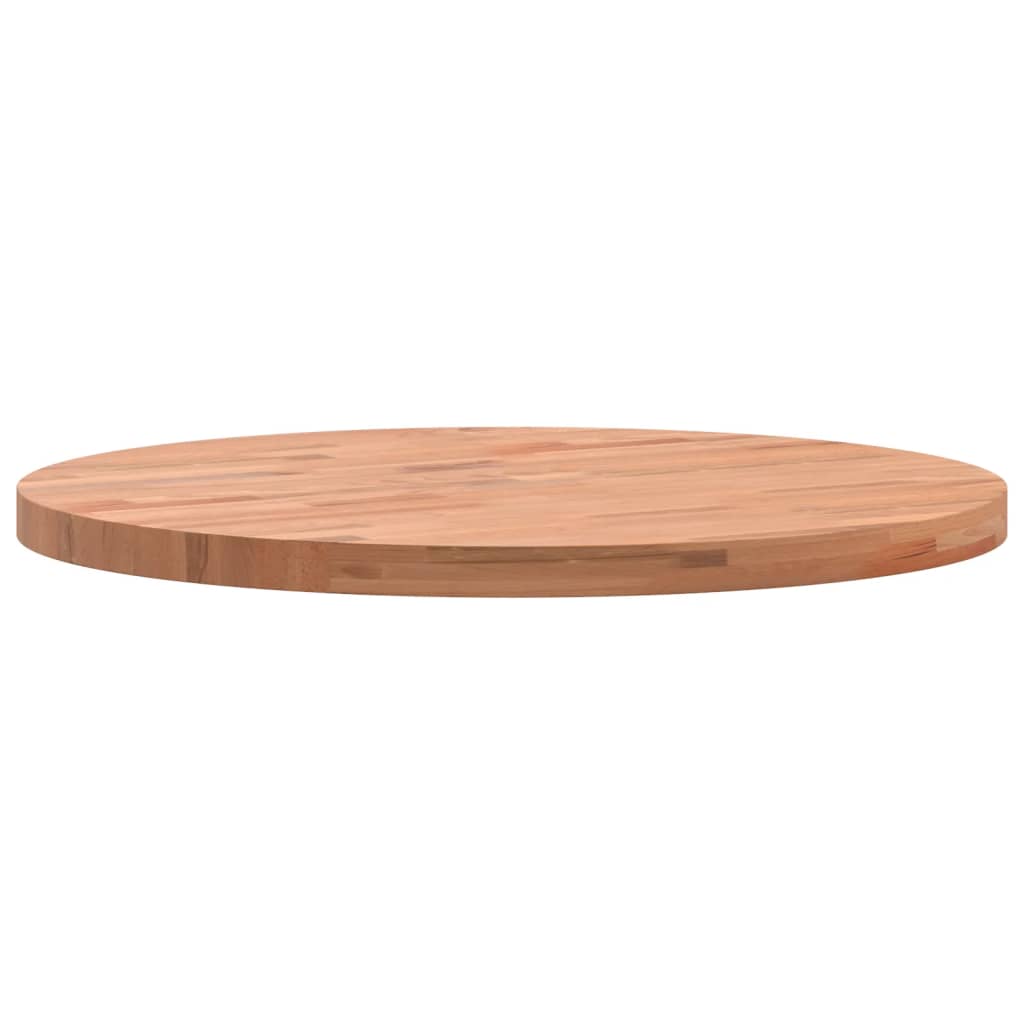 Dessus de table Ø50x2,5 cm rond bois massif de hêtre - XIOS