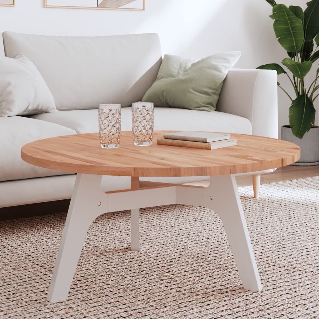 Dessus de table Ø90x2,5 cm rond bois massif de hêtre - XIOS