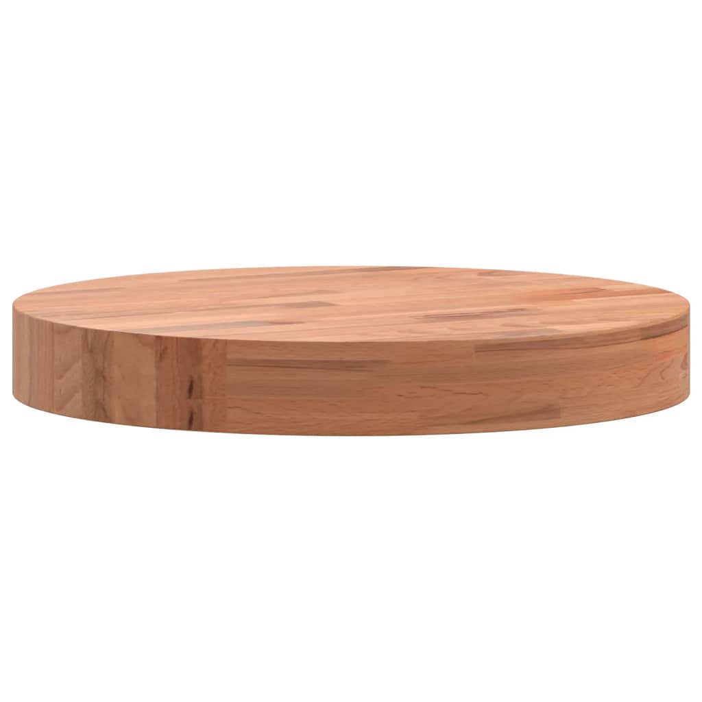 Dessus de table Ø30x4 cm rond bois massif de hêtre - XIOS