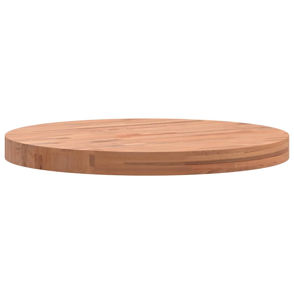 Dessus de table Ø50x4 cm rond bois massif de hêtre - XIOS