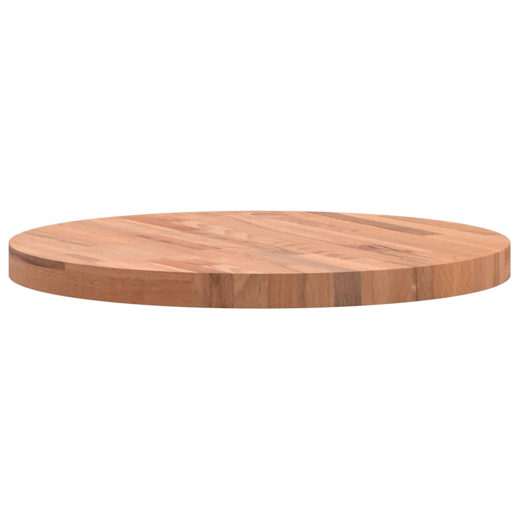 Dessus de table Ø60x4 cm rond bois massif de hêtre - XIOS