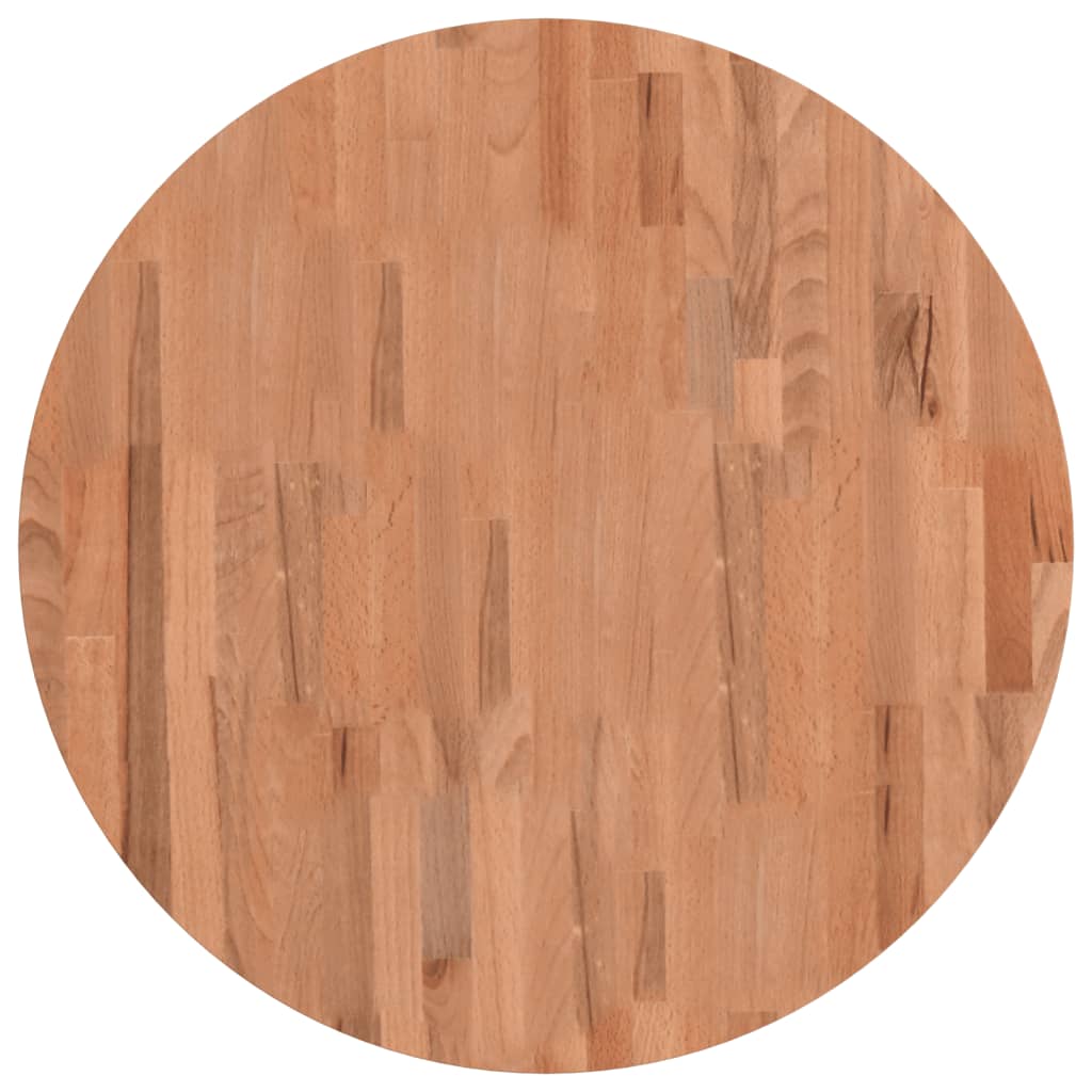 Dessus de table Ø70x4 cm rond bois massif de hêtre - XIOS