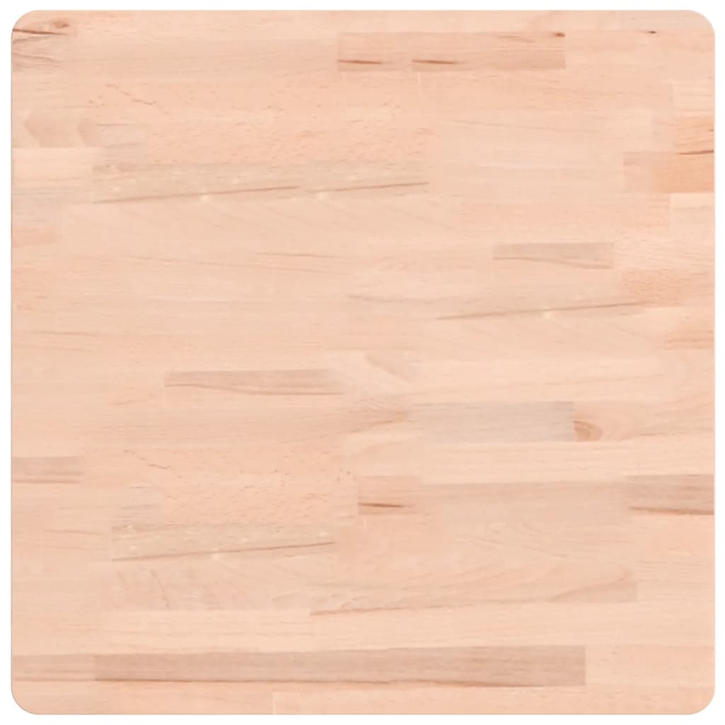 Dessus de table 50x50x1,5 cm carré bois massif de hêtre - XIOS
