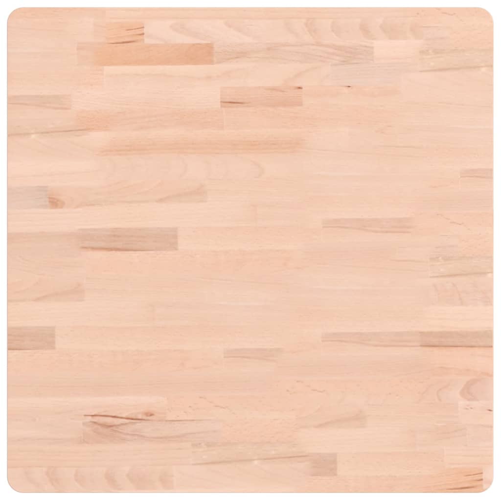 Dessus de table 60x60x1,5 cm carré bois massif de hêtre - XIOS