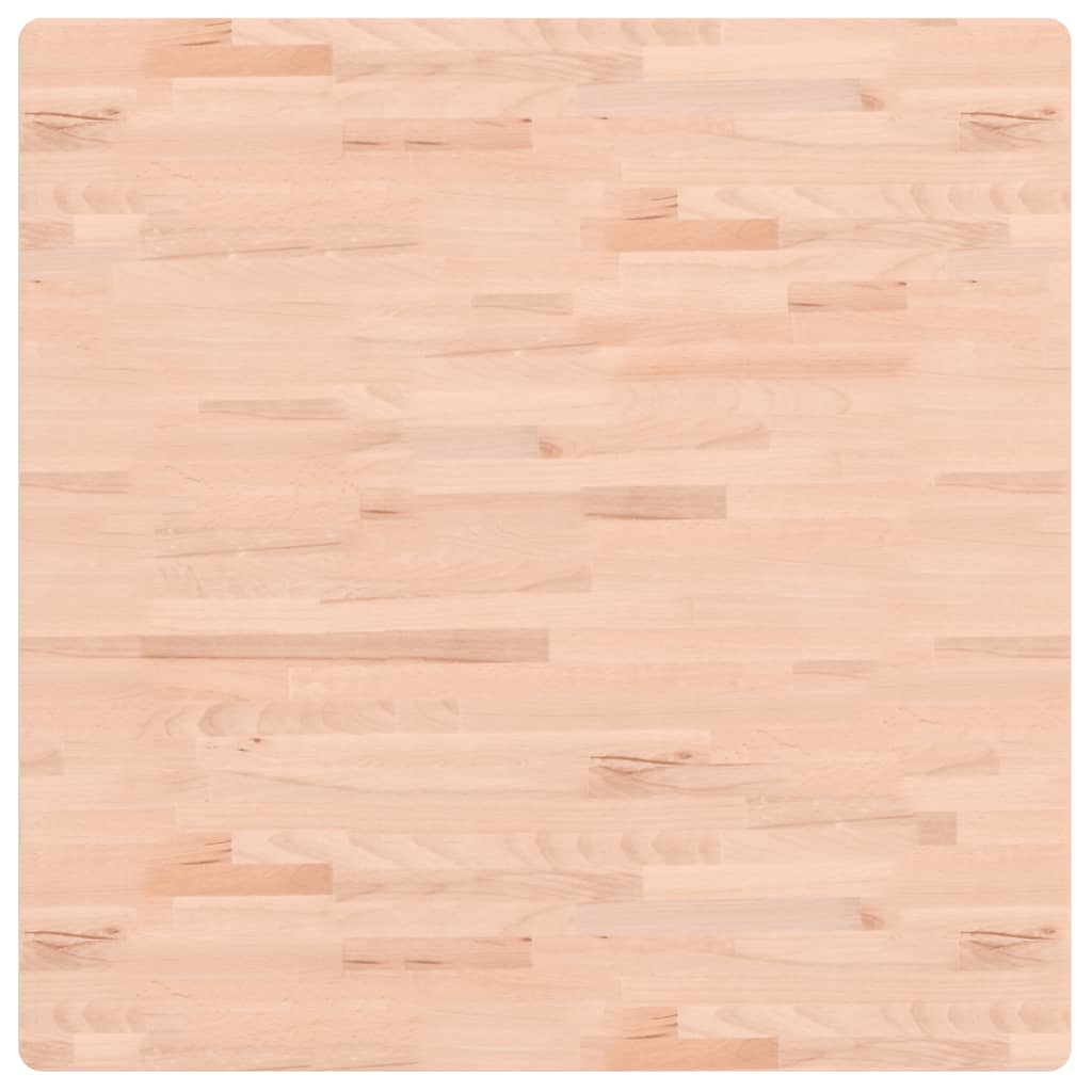 Dessus de table 90x90x1,5 cm carré bois massif de hêtre - XIOS