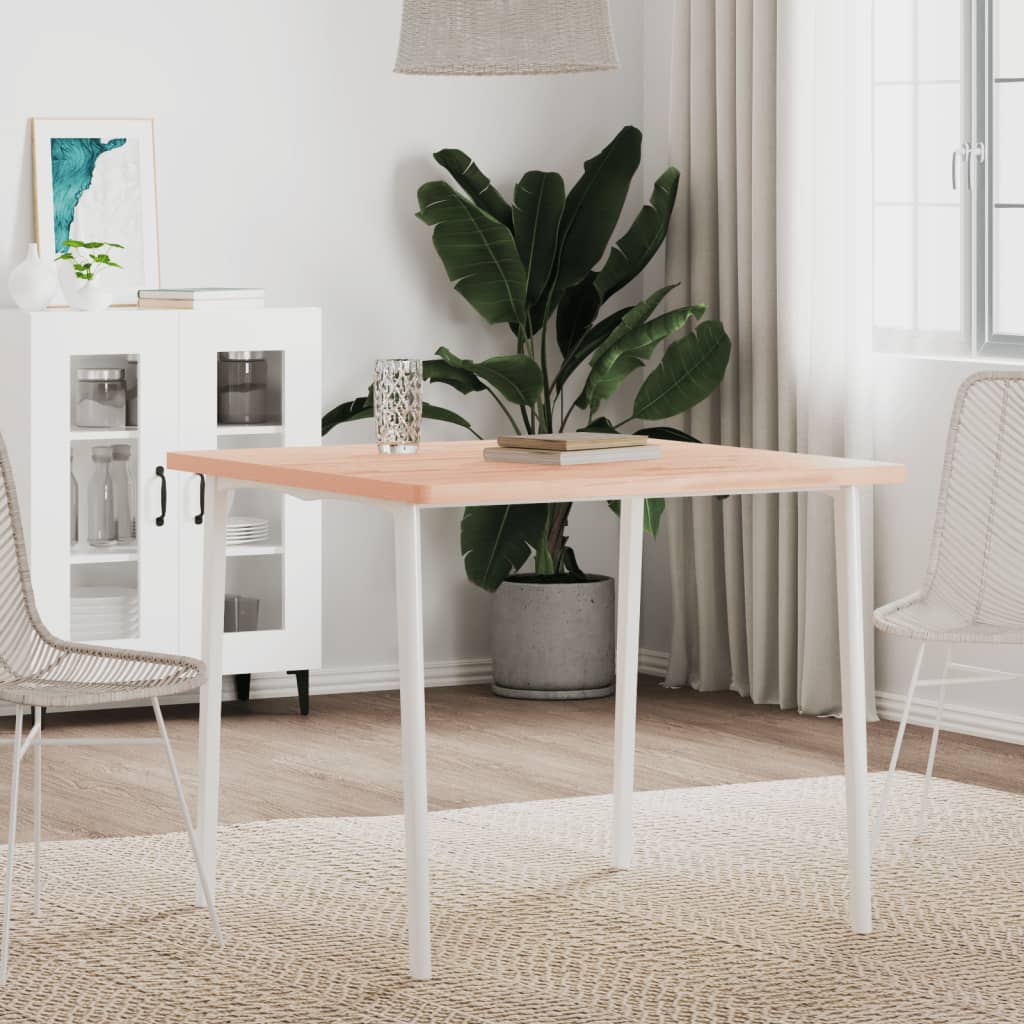 Dessus de table 80x80x2,5 cm carré bois massif de hêtre - XIOS
