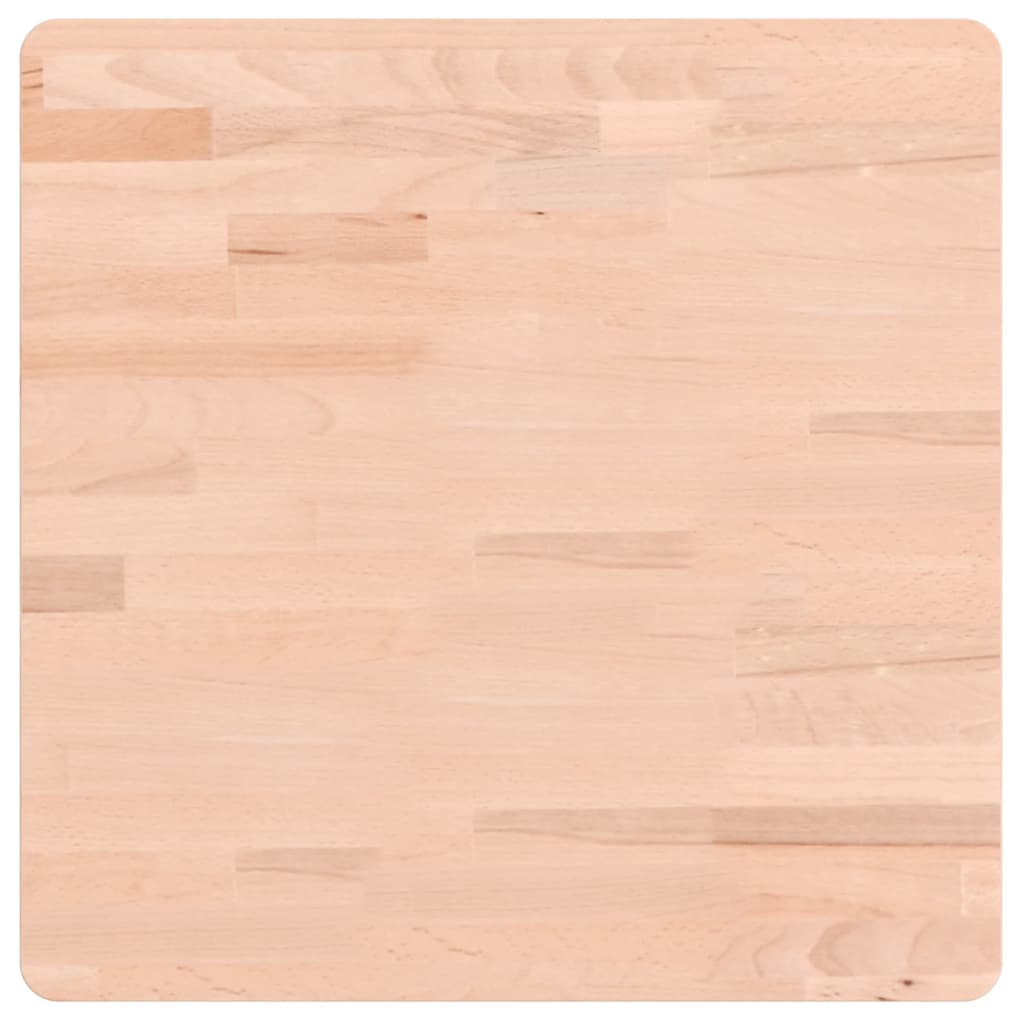 Dessus de table 50x50x4 cm carré bois massif de hêtre - XIOS