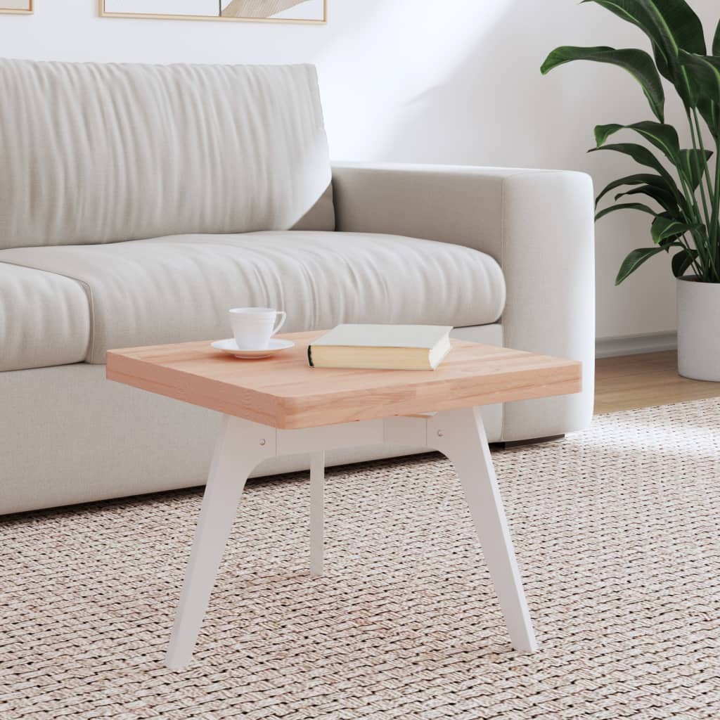 Dessus de table 50x50x4 cm carré bois massif de hêtre - XIOS