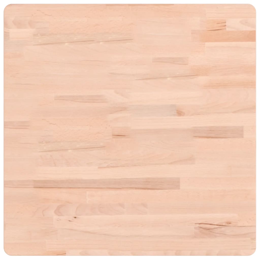 Dessus de table 60x60x4 cm carré bois massif de hêtre - XIOS