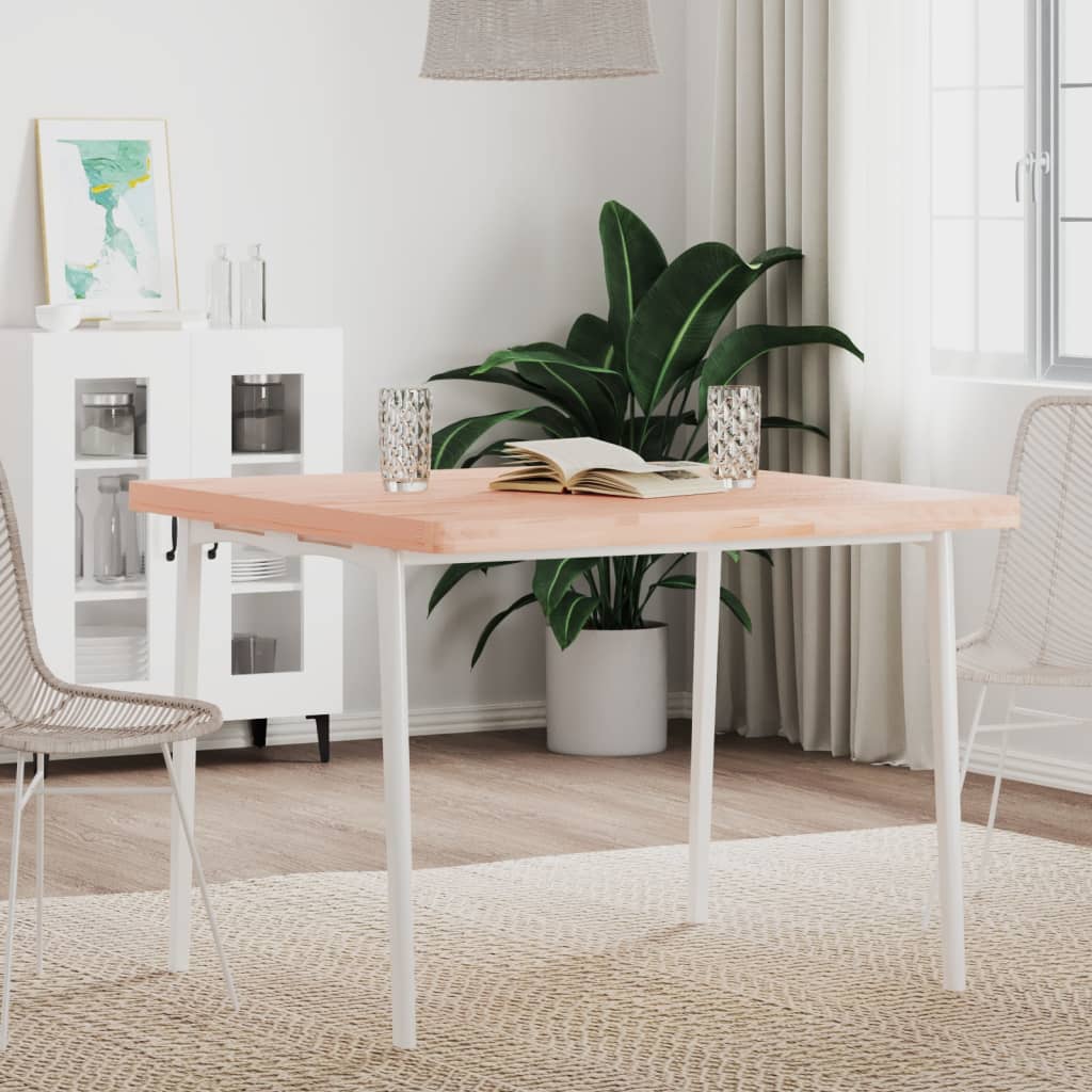 Dessus de table 90x90x4 cm carré bois massif de hêtre - XIOS