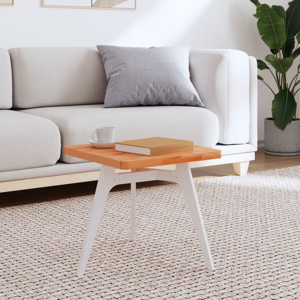 Dessus de table 40x40x2,5 cm carré bois massif de hêtre - XIOS