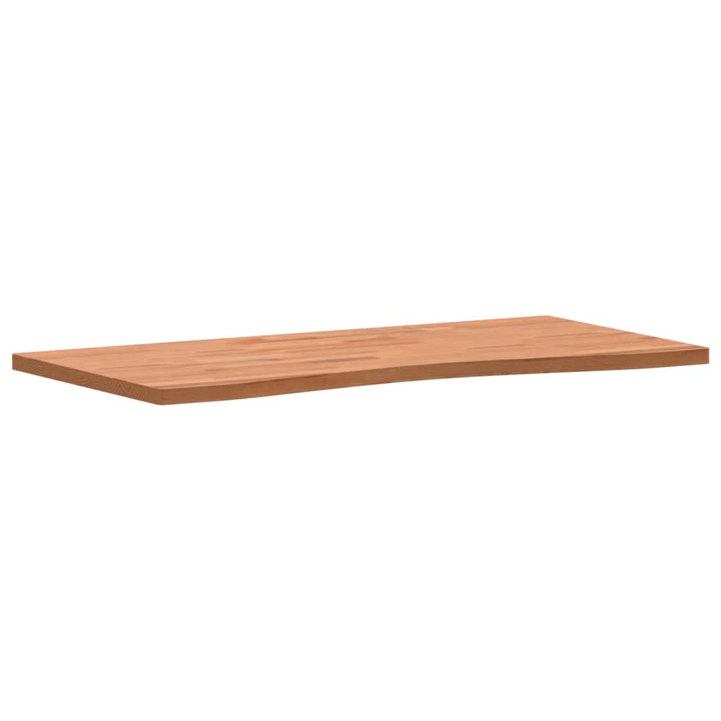 Dessus de bureau 100x(45-50)x2,5 cm bois massif de hêtre - XIOS