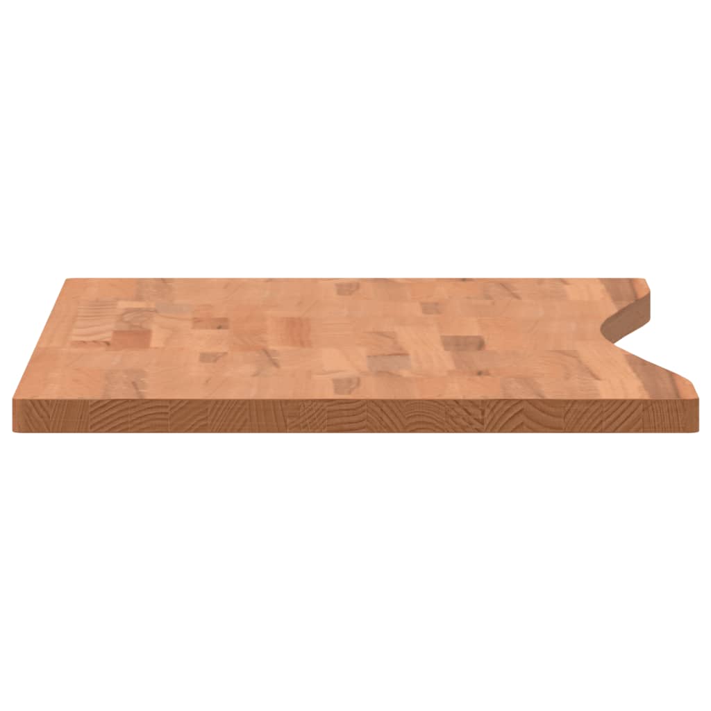 Dessus de bureau 100x(45-50)x2,5 cm bois massif de hêtre - XIOS