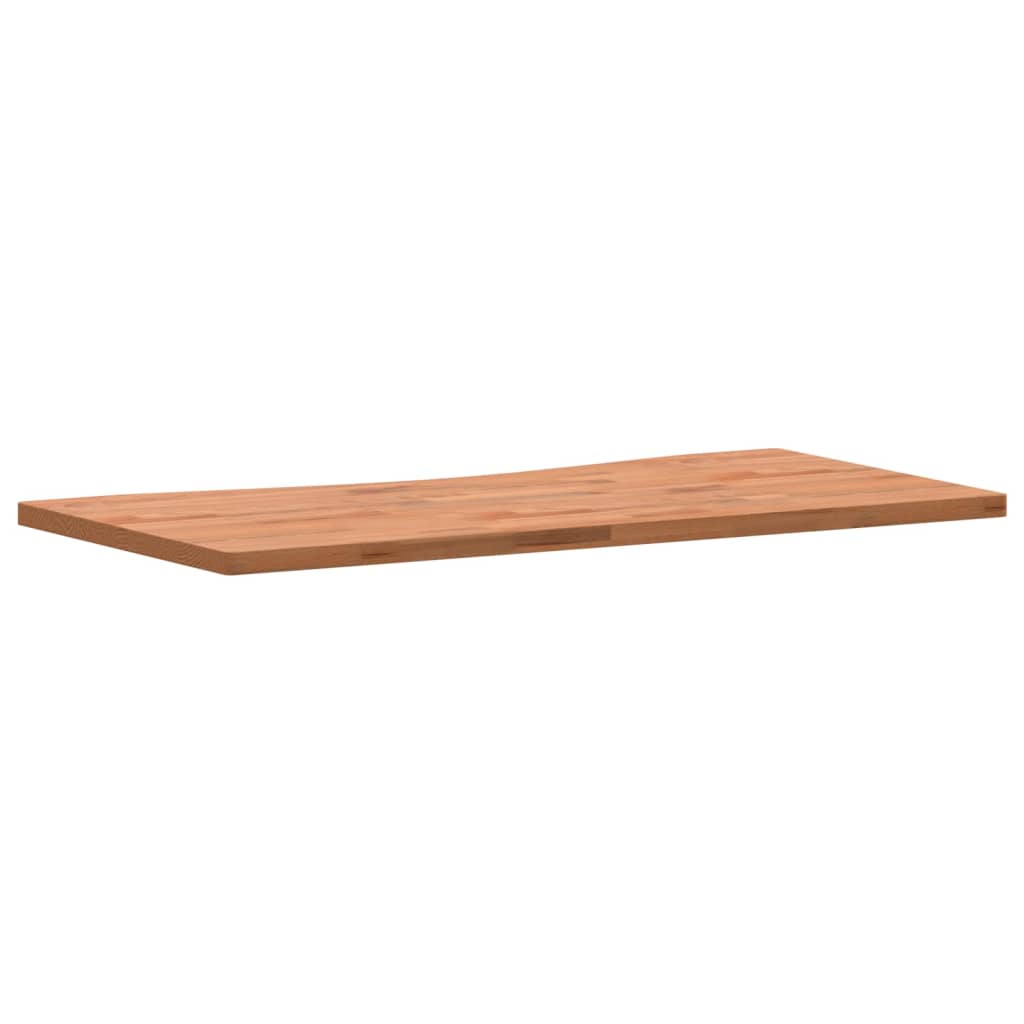 Dessus de bureau 100x(45-50)x2,5 cm bois massif de hêtre - XIOS