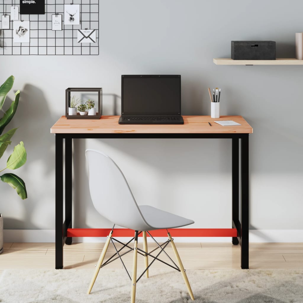 Dessus de bureau 115x55x2,5 cm bois massif de hêtre - XIOS