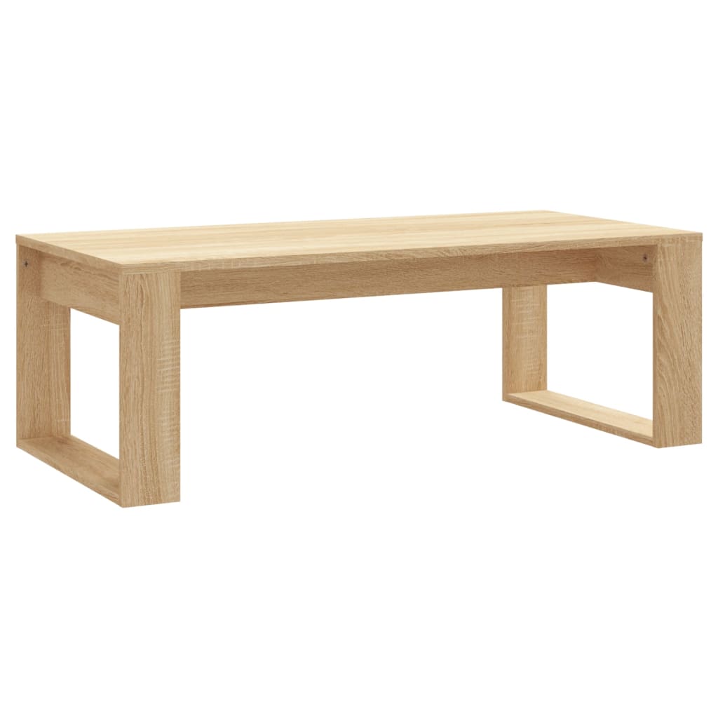 Table basse chêne sonoma 102x50x35 cm bois d'ingénierie - XIOS