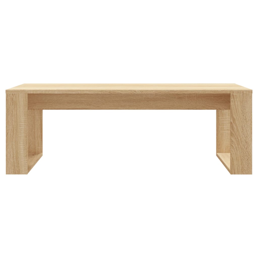 Table basse chêne sonoma 102x50x35 cm bois d'ingénierie - XIOS